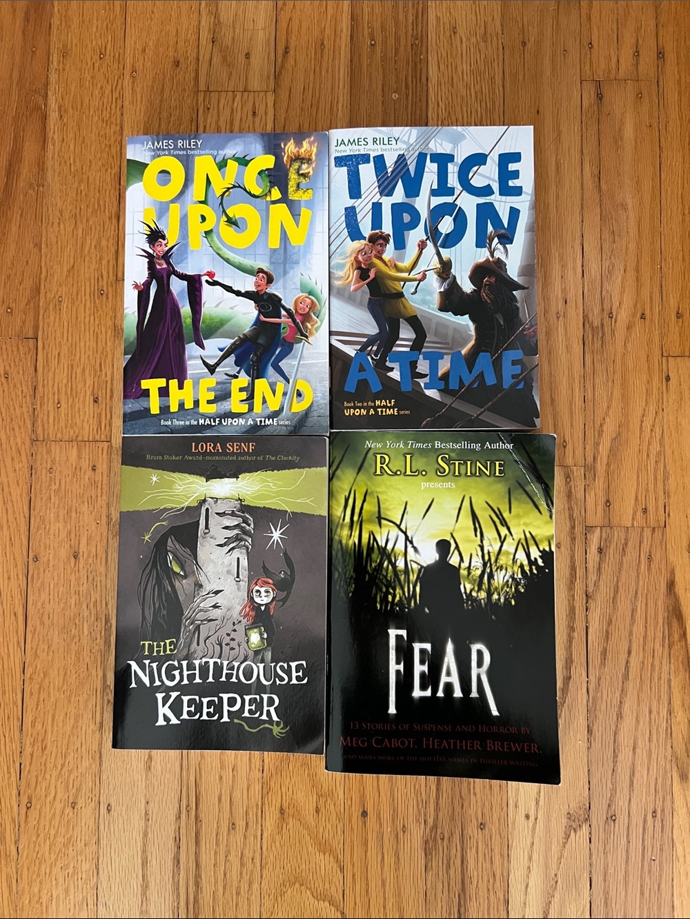James Riley Lora Senf RL Stine book bundle set of 4